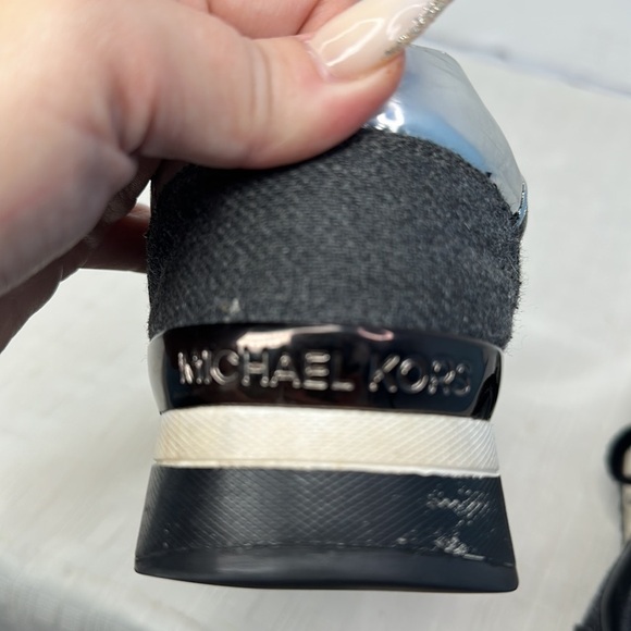 MICHAEL Michael Kors Allie Trainer Sneakers, Charcoal Flannel size 9.5 - Picture 7 of 10